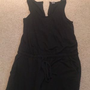 casual black jumpsuit from old navy